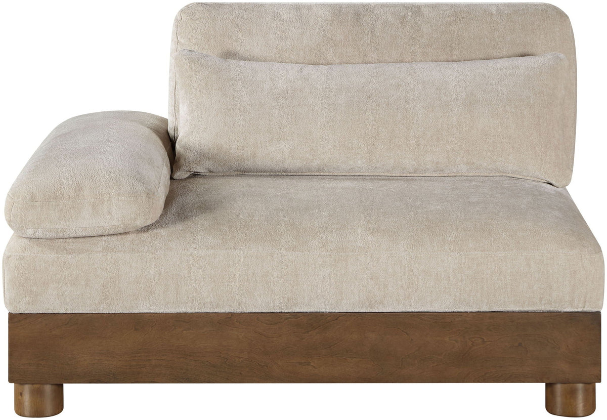 Turin - Fabric Upholstered Modular Arm Chair - Taupe