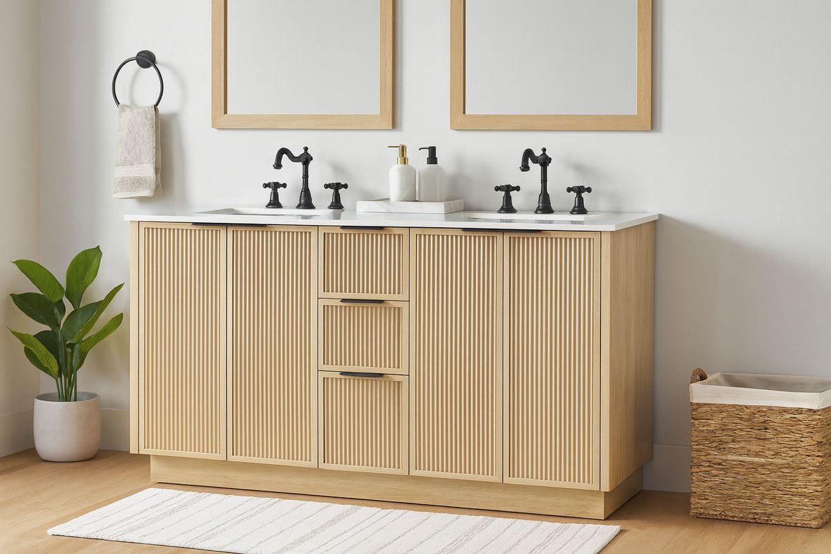 Willard - Engineered Stone And Solid Wood Bathroom Vanity