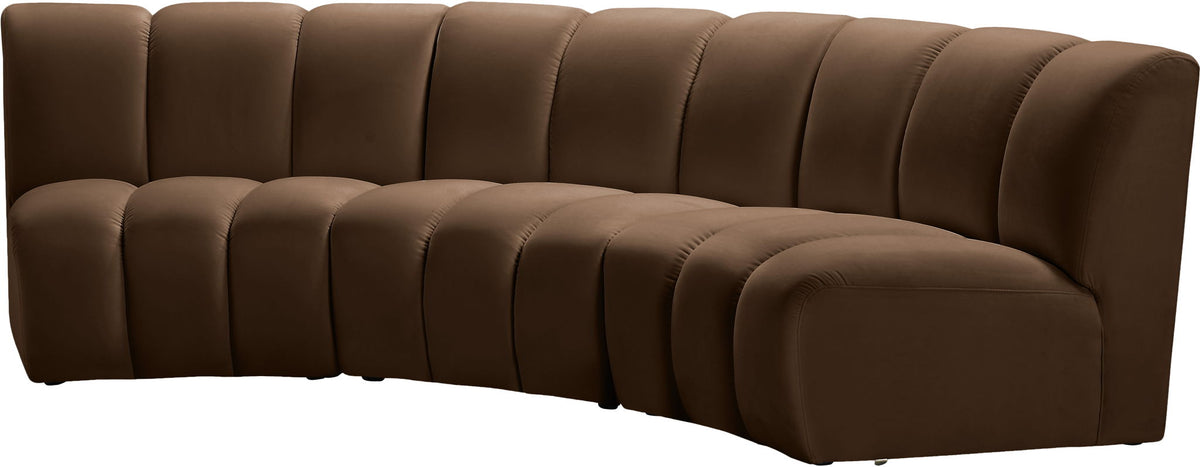 Infinity - 3 Piece Modular Sectional - Brown