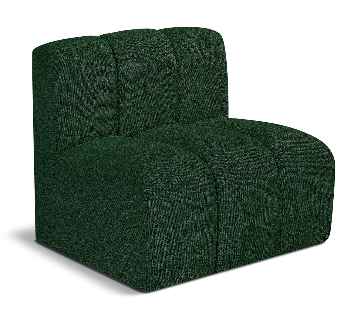 Arc - Boucle Fabric Straight Chair