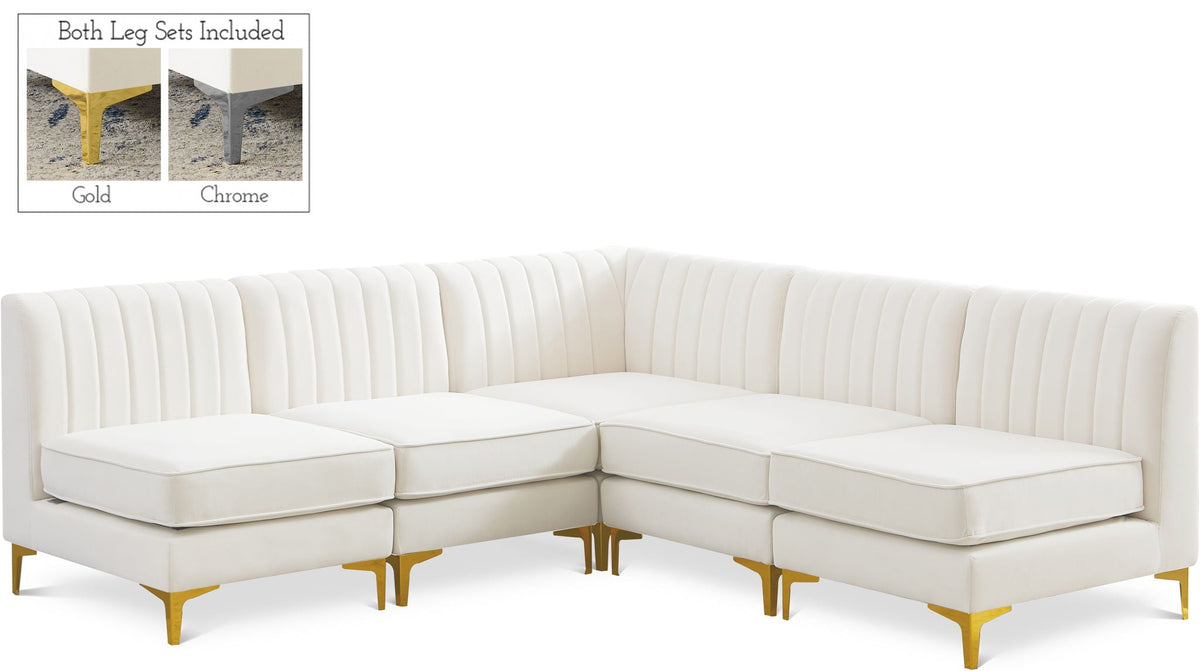 Alina - 5 Piece Armless Sectional