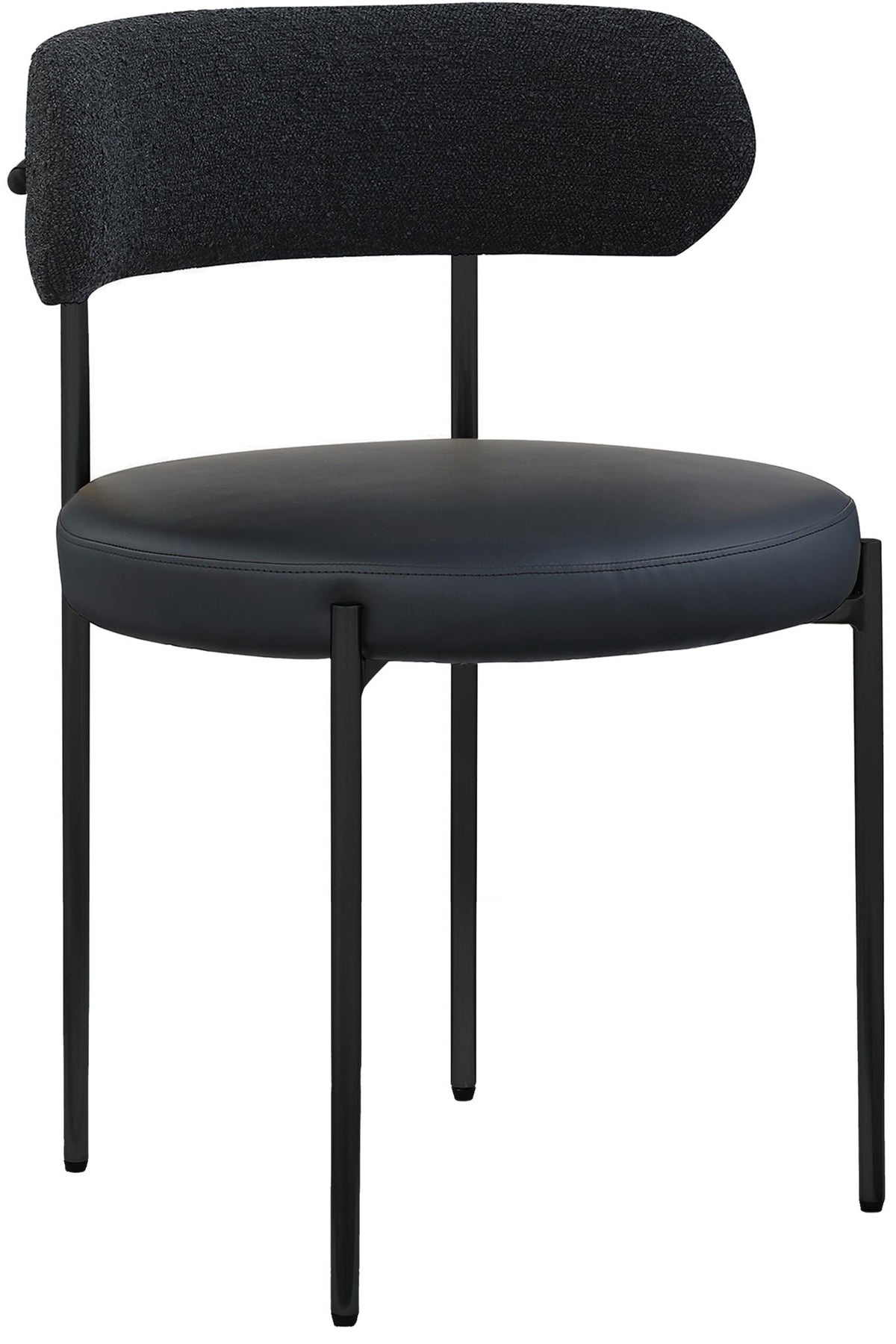 Beacon - Faux Leather Dining Chair With Black Legs (Set of 2)