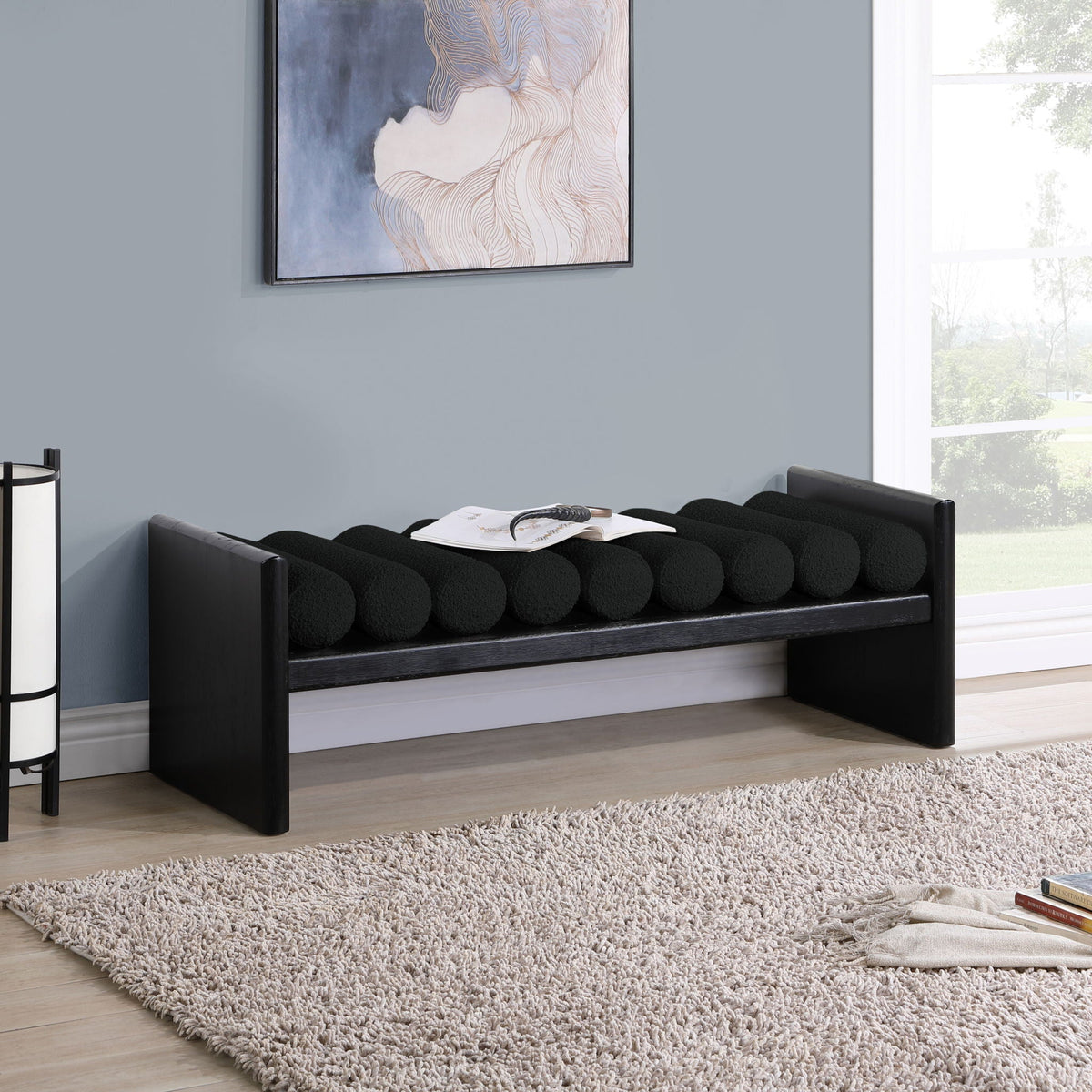 Waverly - Bench With Black Frame
