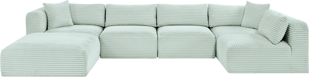 Shaggy - 6 Piece Modular U-Shaped Sectional