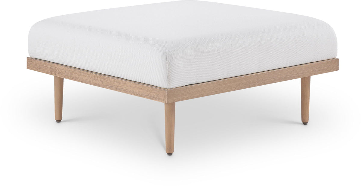 Laguna - Resilient Water Resistant Fabric Upholstered Outdoor Patio Modular Ottoman
