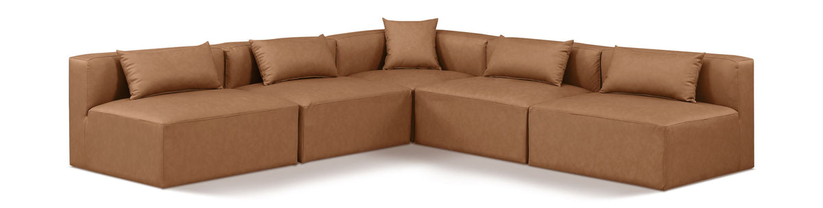 Cube - 5 Piece Modular Corner Armless Sectional