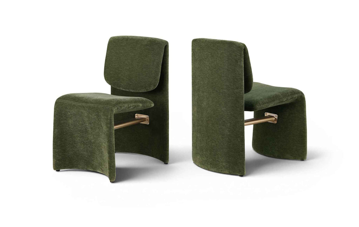 Slique - Performance Fabric Upholstered Dining Chair (Set of 2)