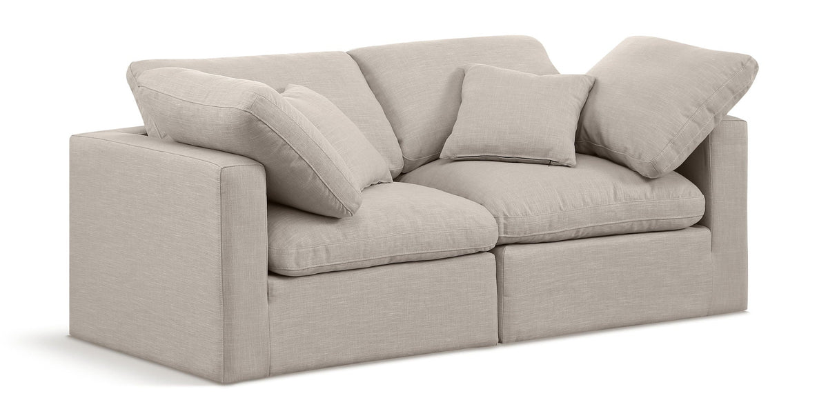 Indulge - Linen 2 Seat Modular Sofa