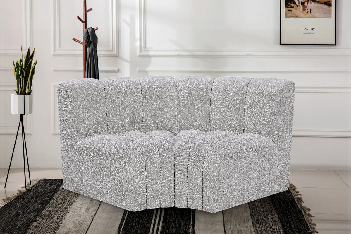Arc - Boucle Fabric 2 Piece Modular Sofa