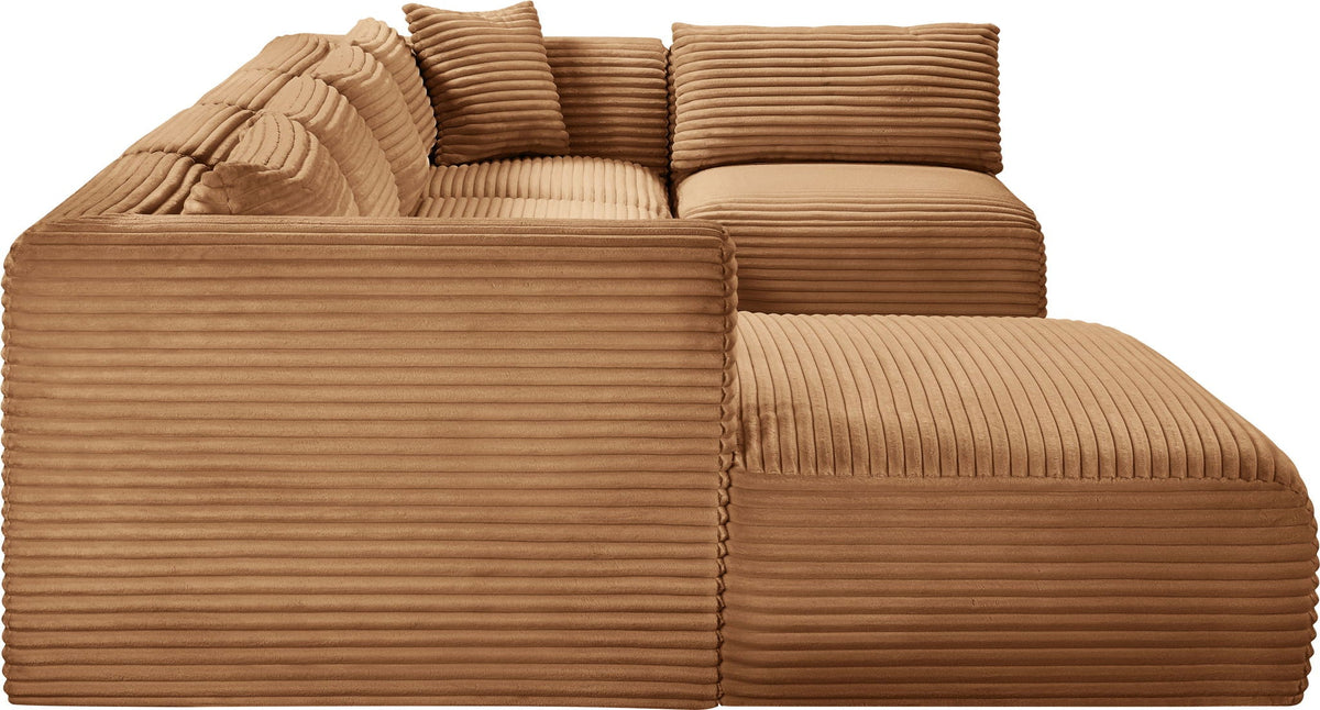 Shaggy - Fabric 5 Piece Modular U-Shaped Sectional