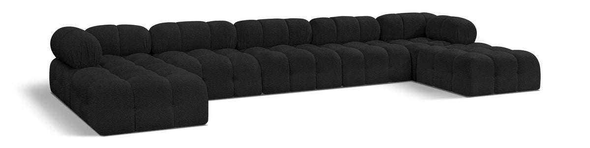 Ames - 7 Piece Fabric Modular U-Shaped Sectional