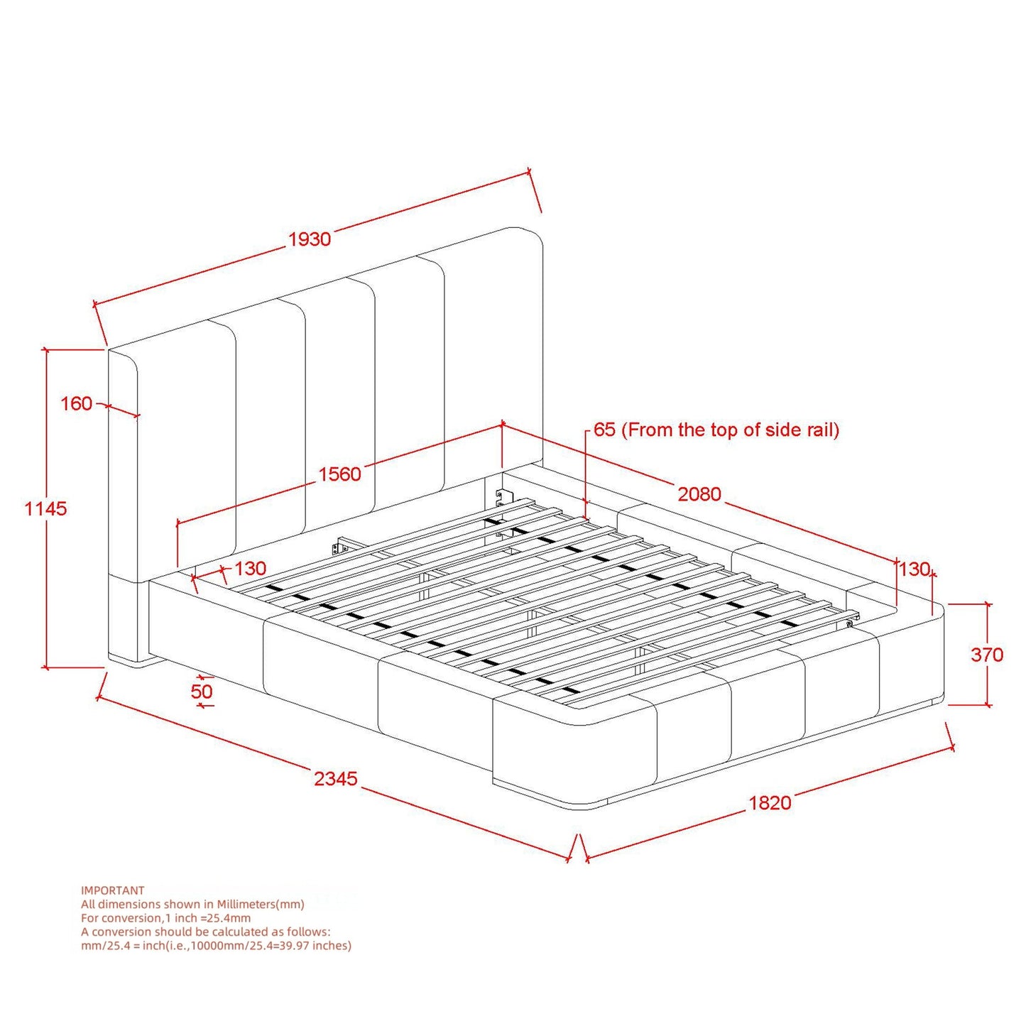 Harrod 60" Platform Bed Mushroom