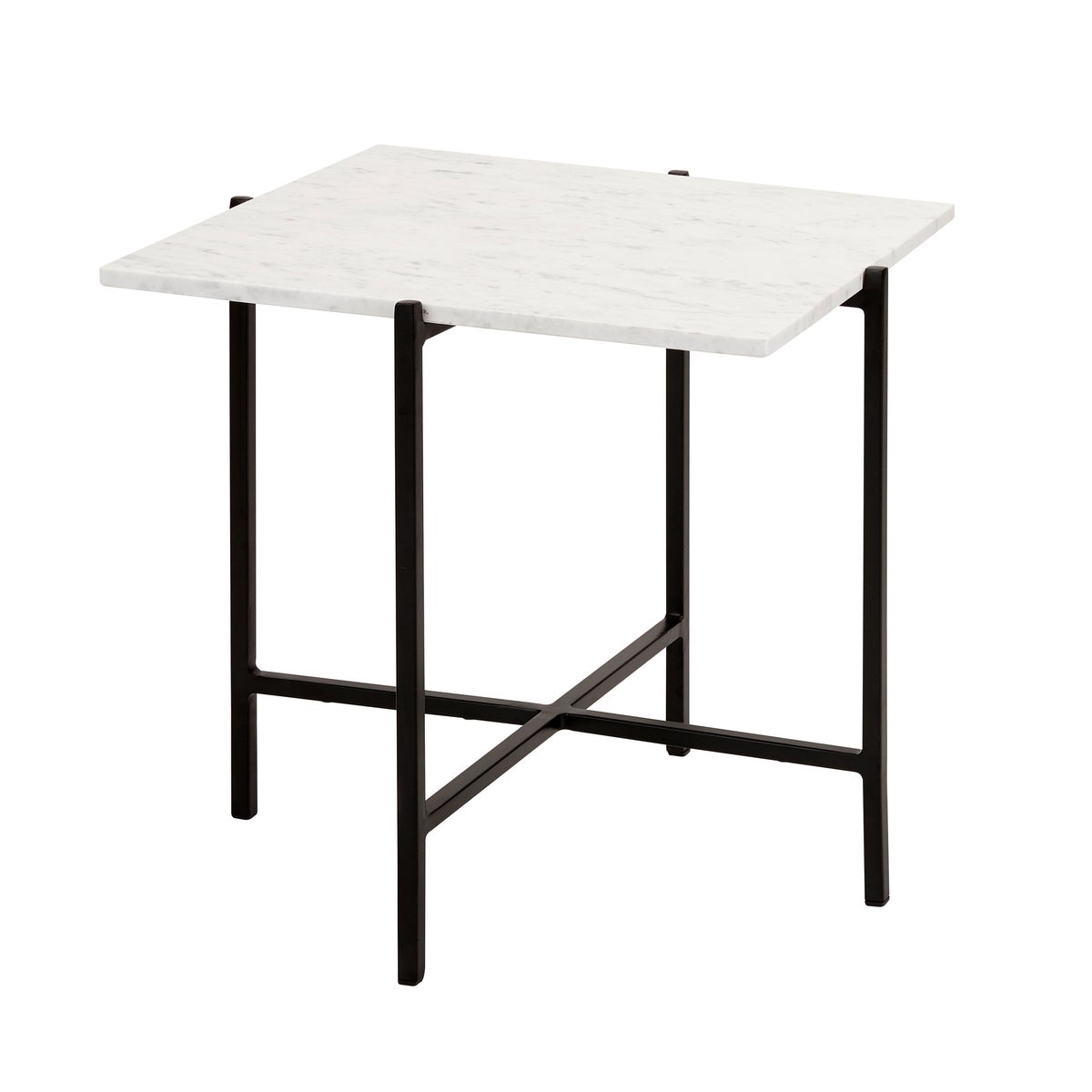 Ida Black Metal End Table - Furniture Depot
