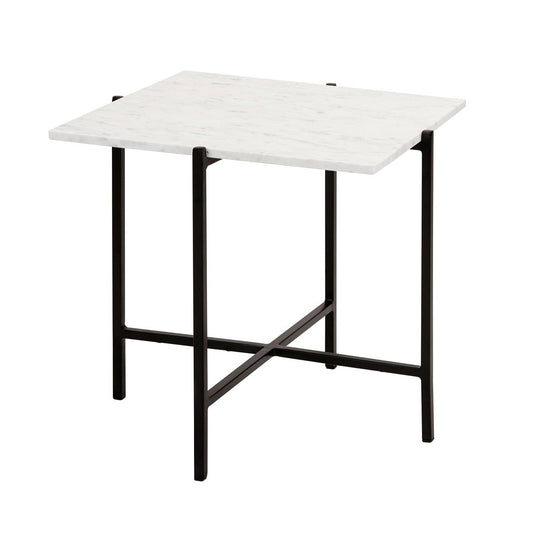 Ida Black Metal End Table - Furniture Depot