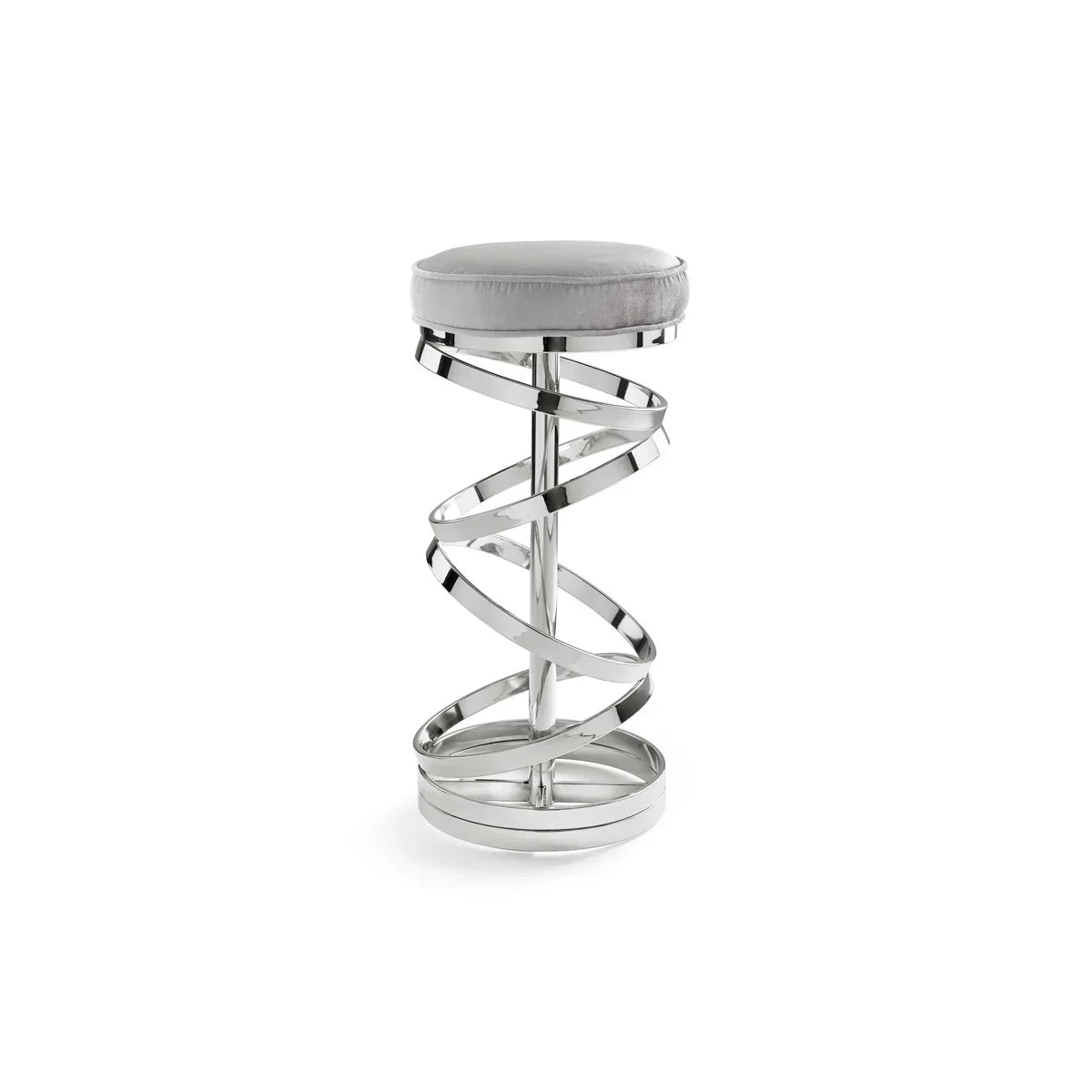 Glam counter stool (Grey Velvet)