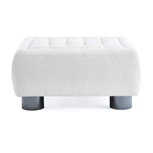 HENRY OTTOMAN  BOUCLE FABRIC