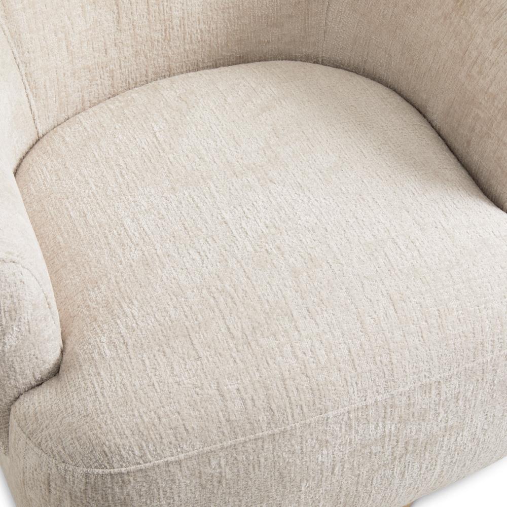 Liam Swivel Accent Chair and Matte Gold Base