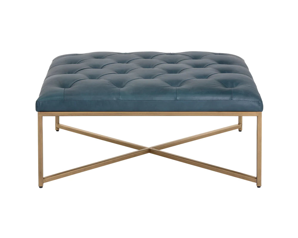 Endall Ottoman - Antique Brass