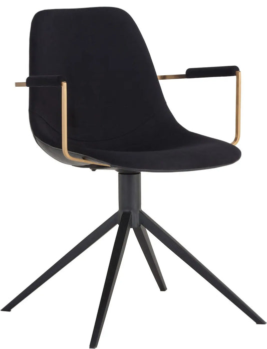 Cassius Swivel Dining Armchair