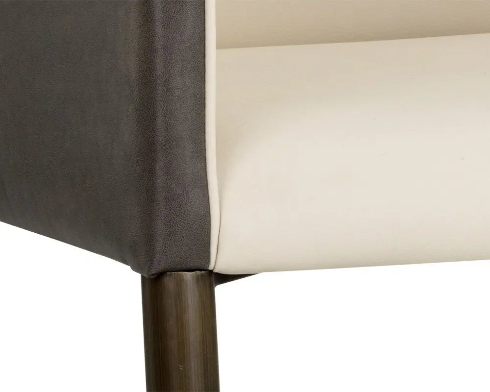 Kylin Dining Armchair Dillon Cream / Bravo Ash