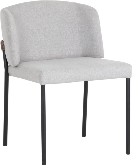 Pearce Dining Chair  - Light Grey / Bravo Cognac