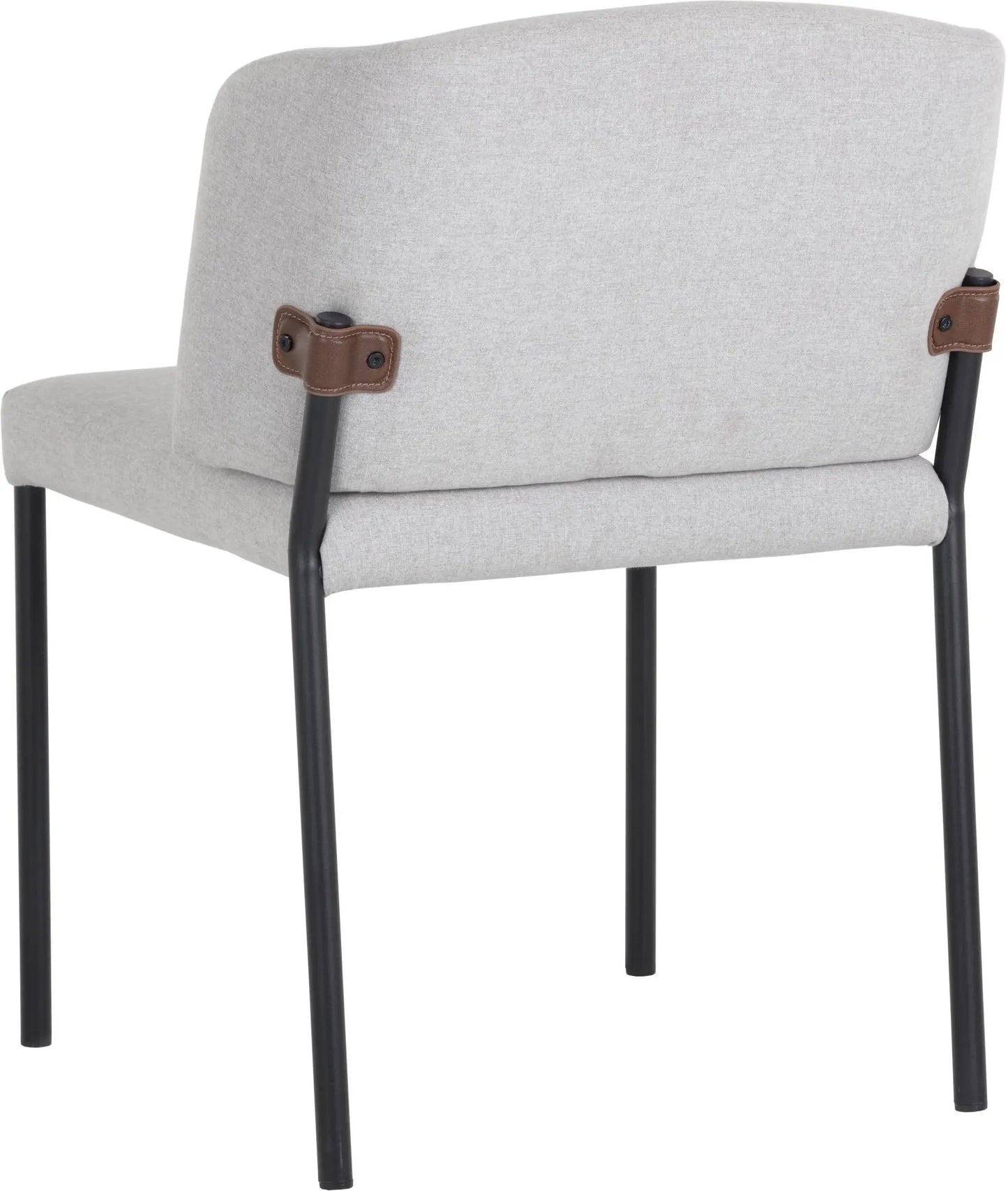 Pearce Dining Chair - Light Grey / Bravo Cognac