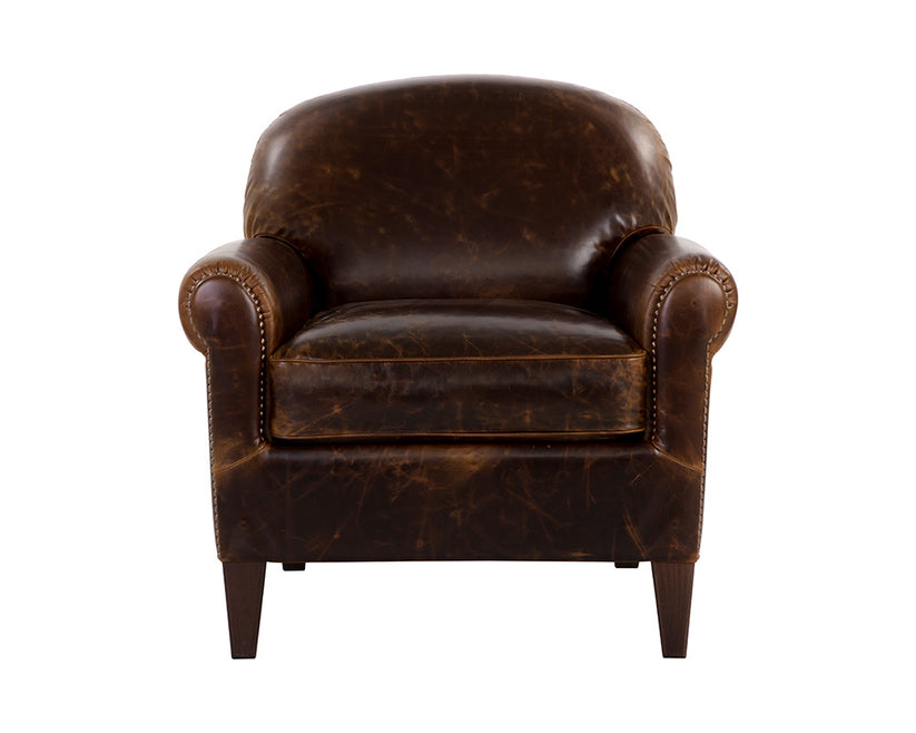 Bastoni Lounge Chair Chocolate Leather