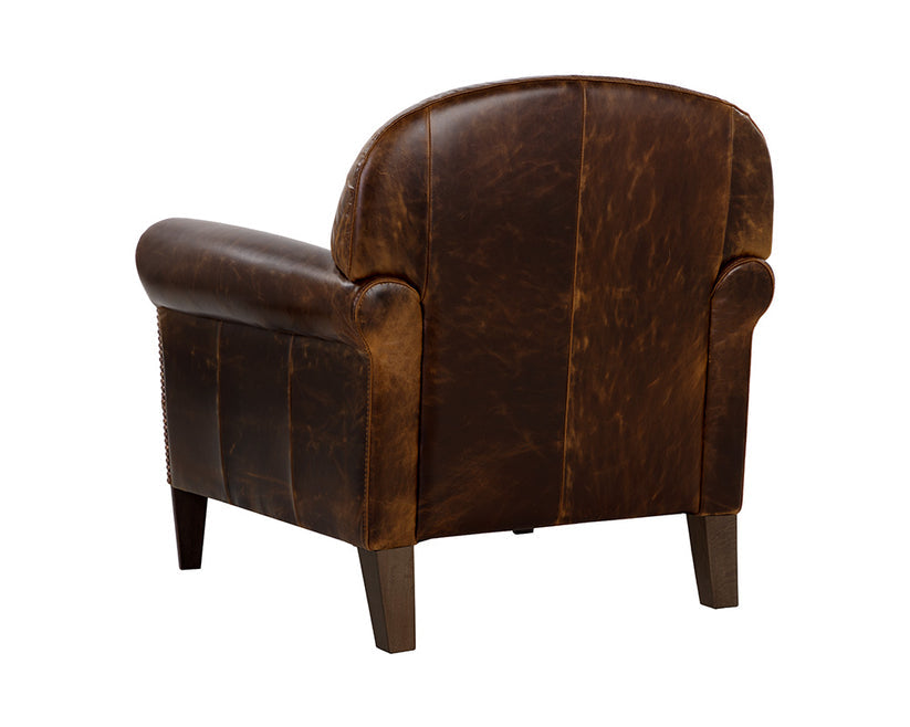 Bastoni Lounge Chair Chocolate Leather