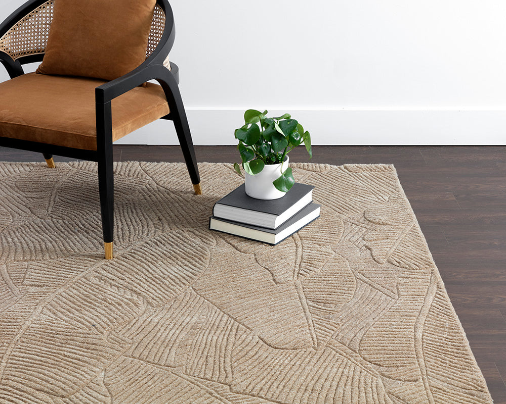 Calathea Hand Tufted Rug Sand