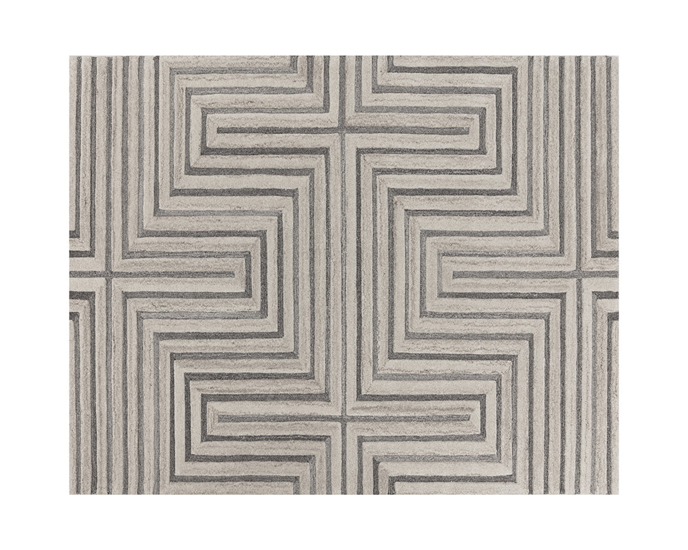 Oslow Hand Tufted Rug Beige / Grey