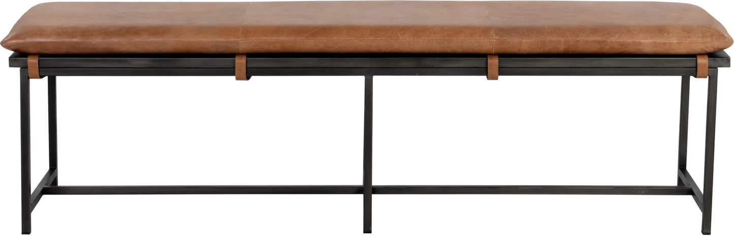 Zancor Bench Tan Leather