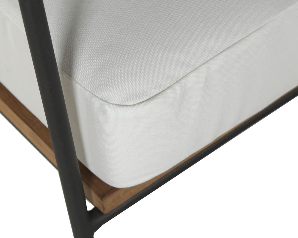 Milan 2 Seater Sofa - Stinson White