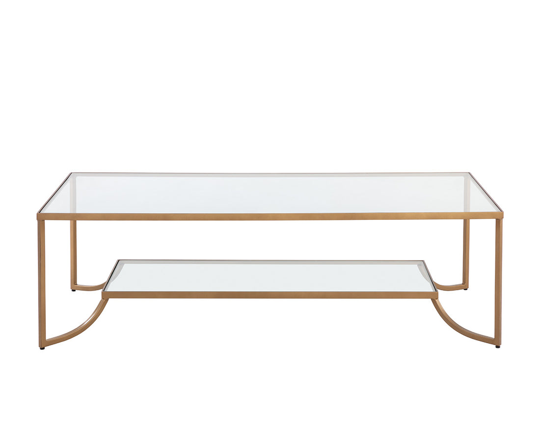 Kessler Coffee Table Antique Brass