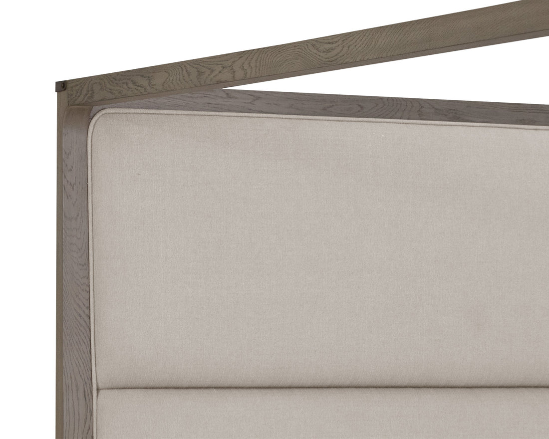 Danette Canopy Bed - King - Zenith Taupe Grey
