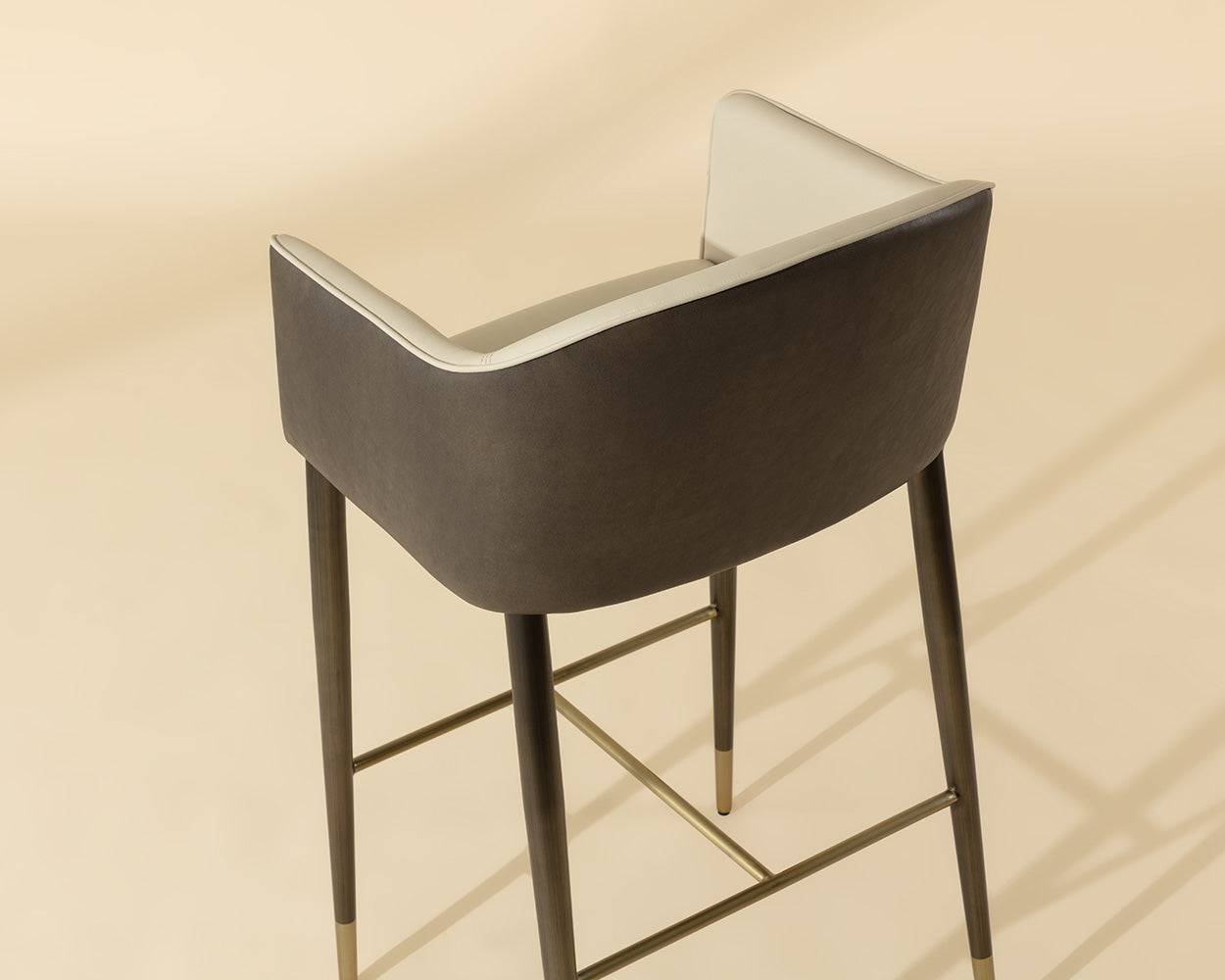Kylin Barstool - Dillon Cream / Bravo Ash
