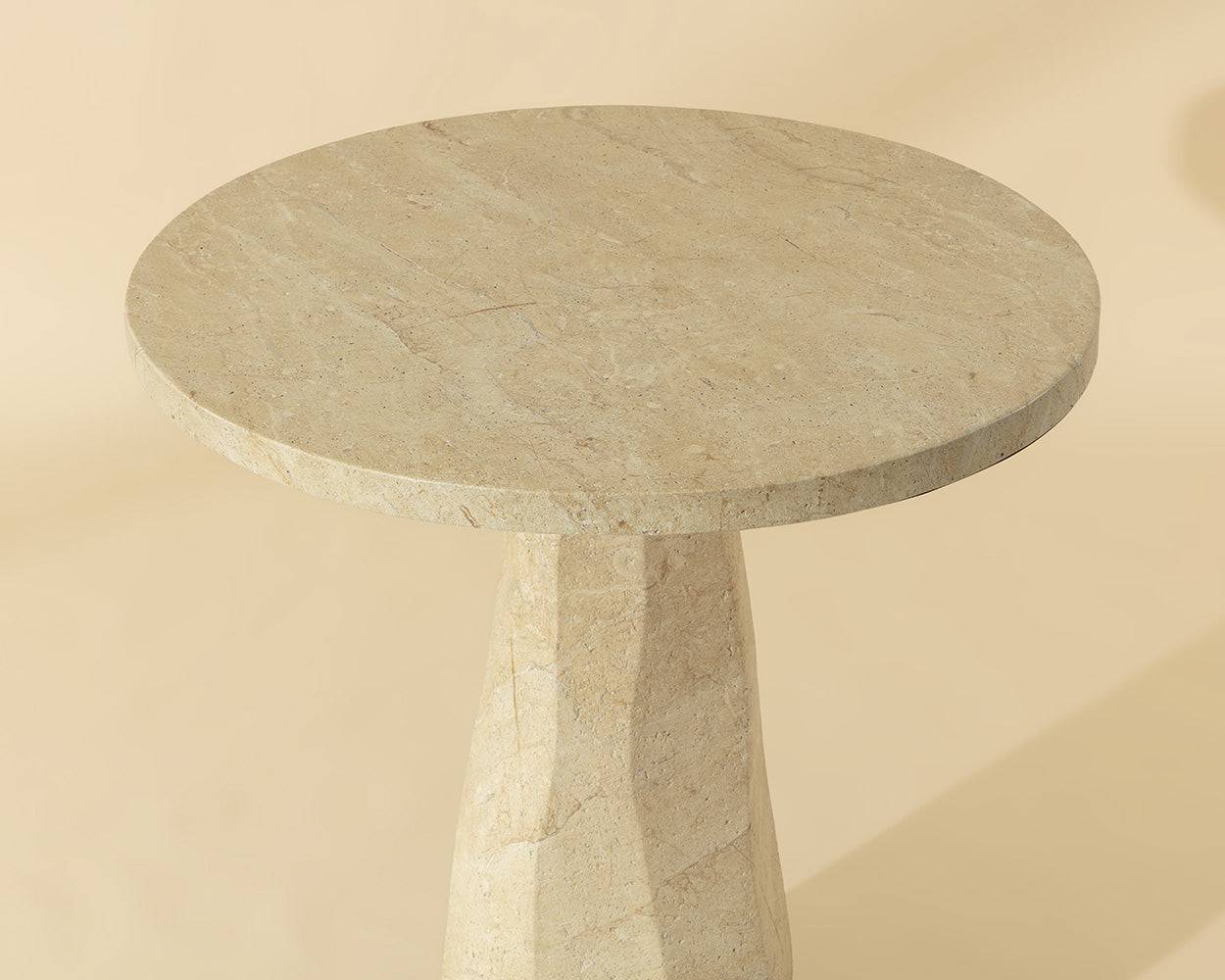Kliff Bar Table - Travertine Look - 34"