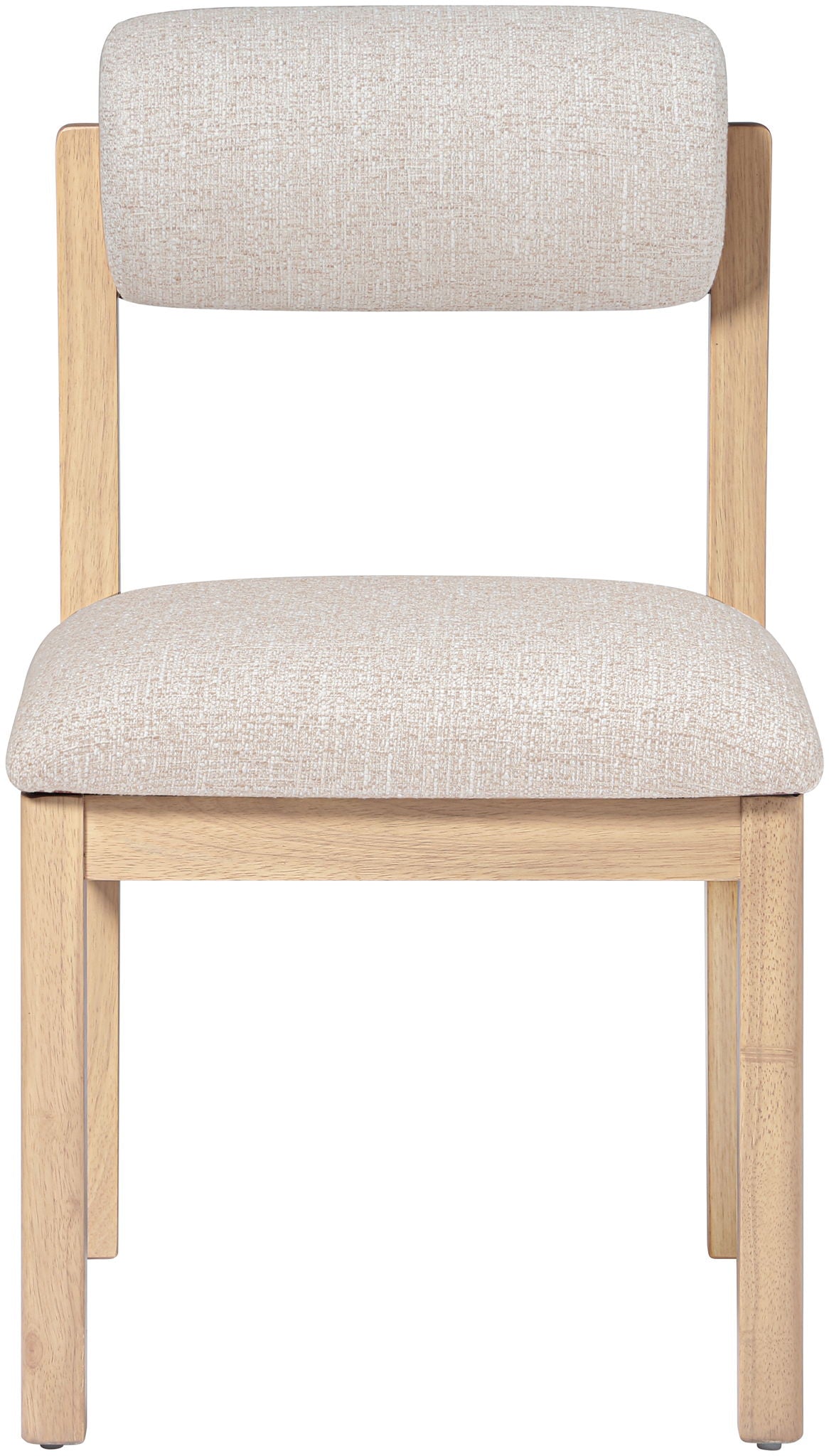 Roundhill - Fabric Dining Chair (Set of 2) - Natural Frame