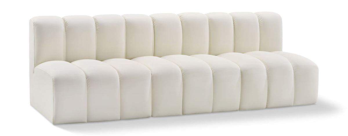 Arc - Faux Leather 3 Seats Modular Sofa