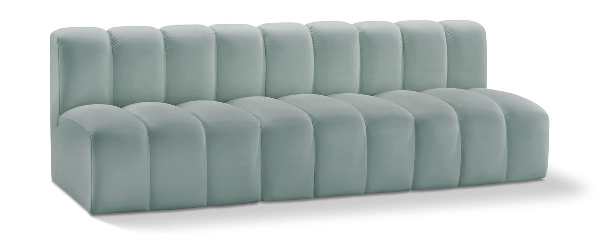 Arc - Faux Leather 3 Seats Modular Sofa