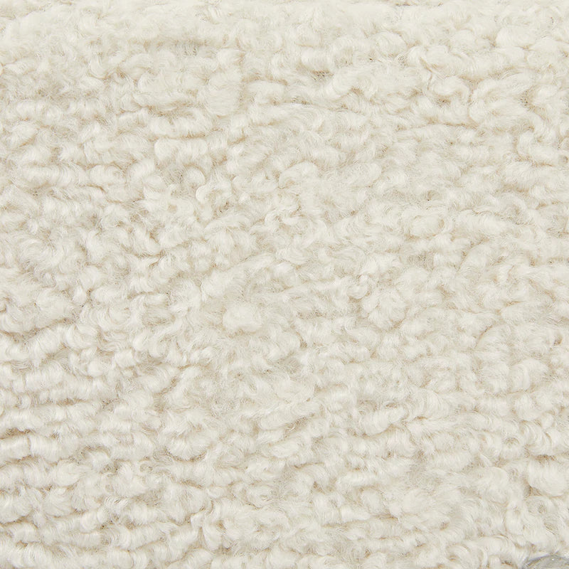 Kube Sheep Skin Fur Ottoman - Furniture Depot