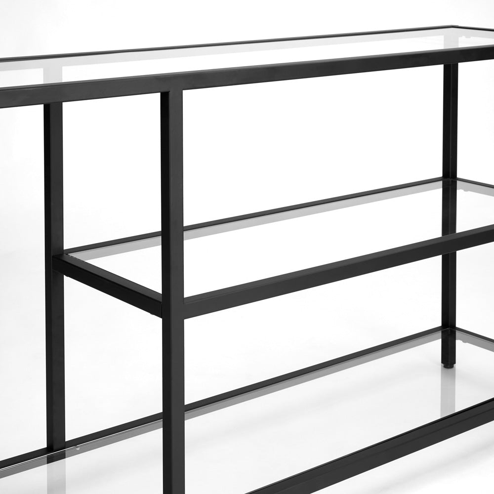 MILEY CONSOLE TABLE (BLACK METAL) - Furniture Depot