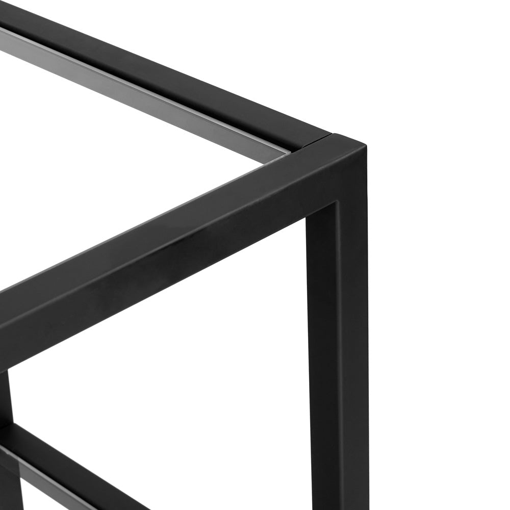 MILEY CONSOLE TABLE (BLACK METAL) - Furniture Depot