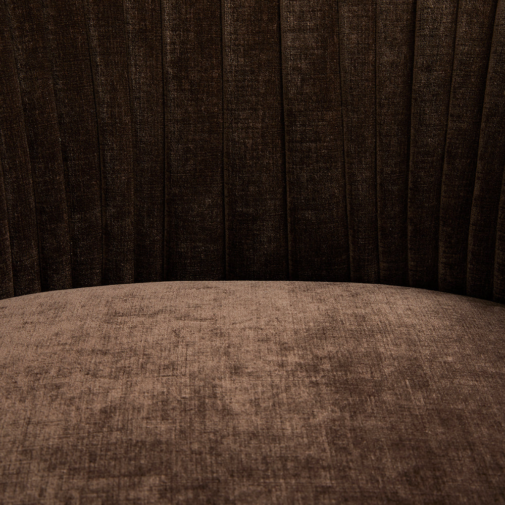 Bergen chair Contessa-Java color gold steel finish