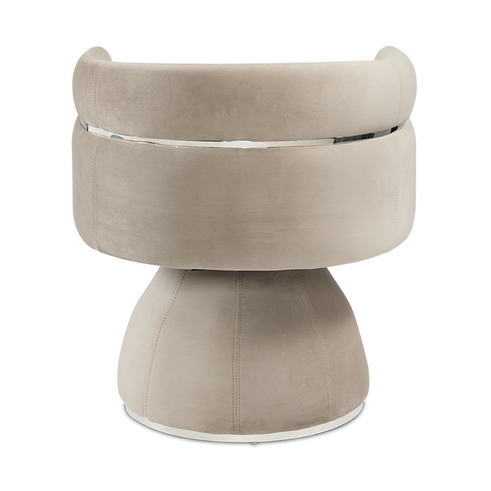 Obi Chair - Cream Velvet - Furniture Depot