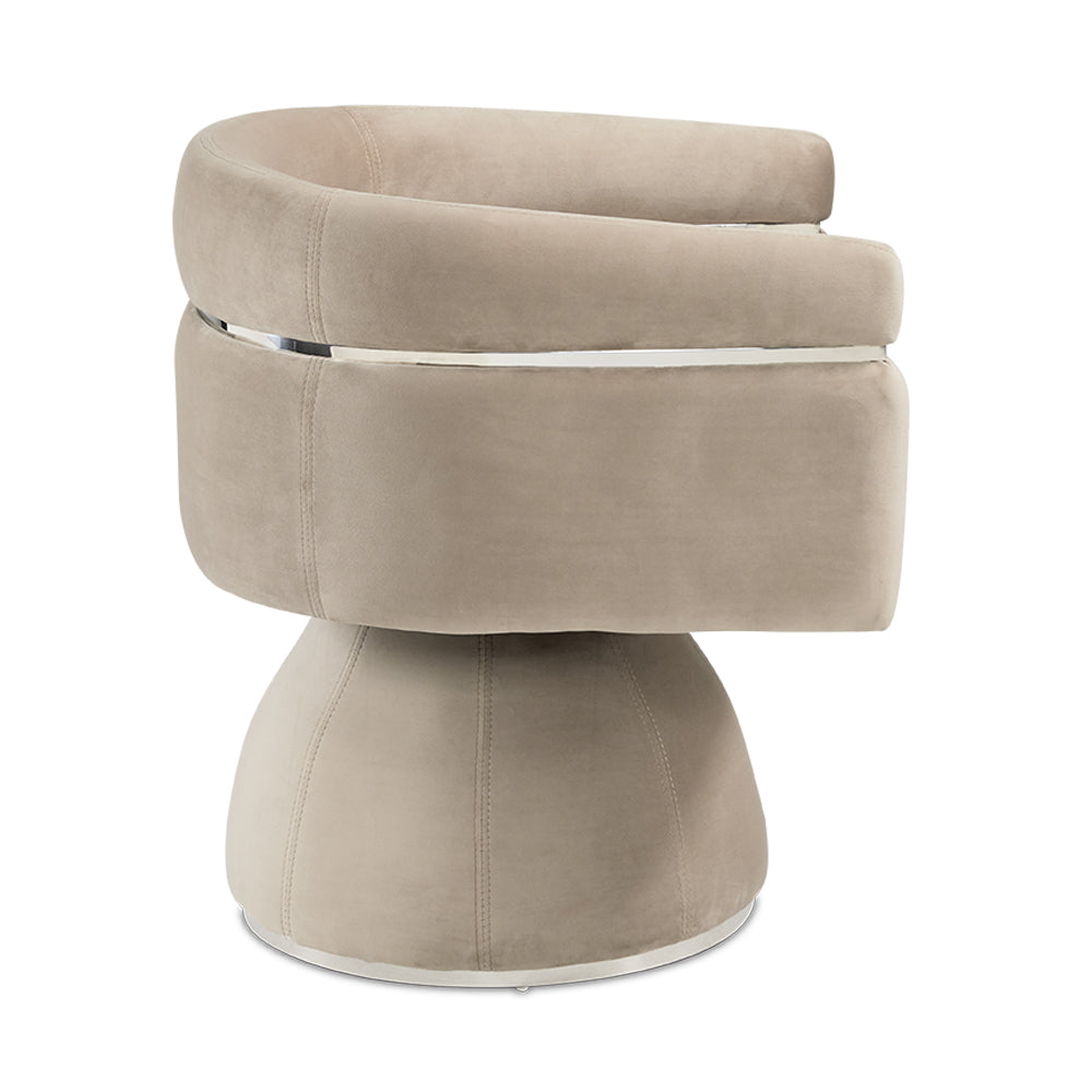 Obi Chair - Cream Velvet - Furniture Depot