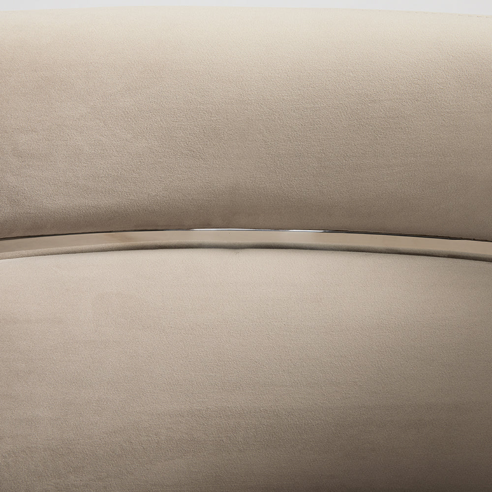 Obi Chair - Cream Velvet - Furniture Depot