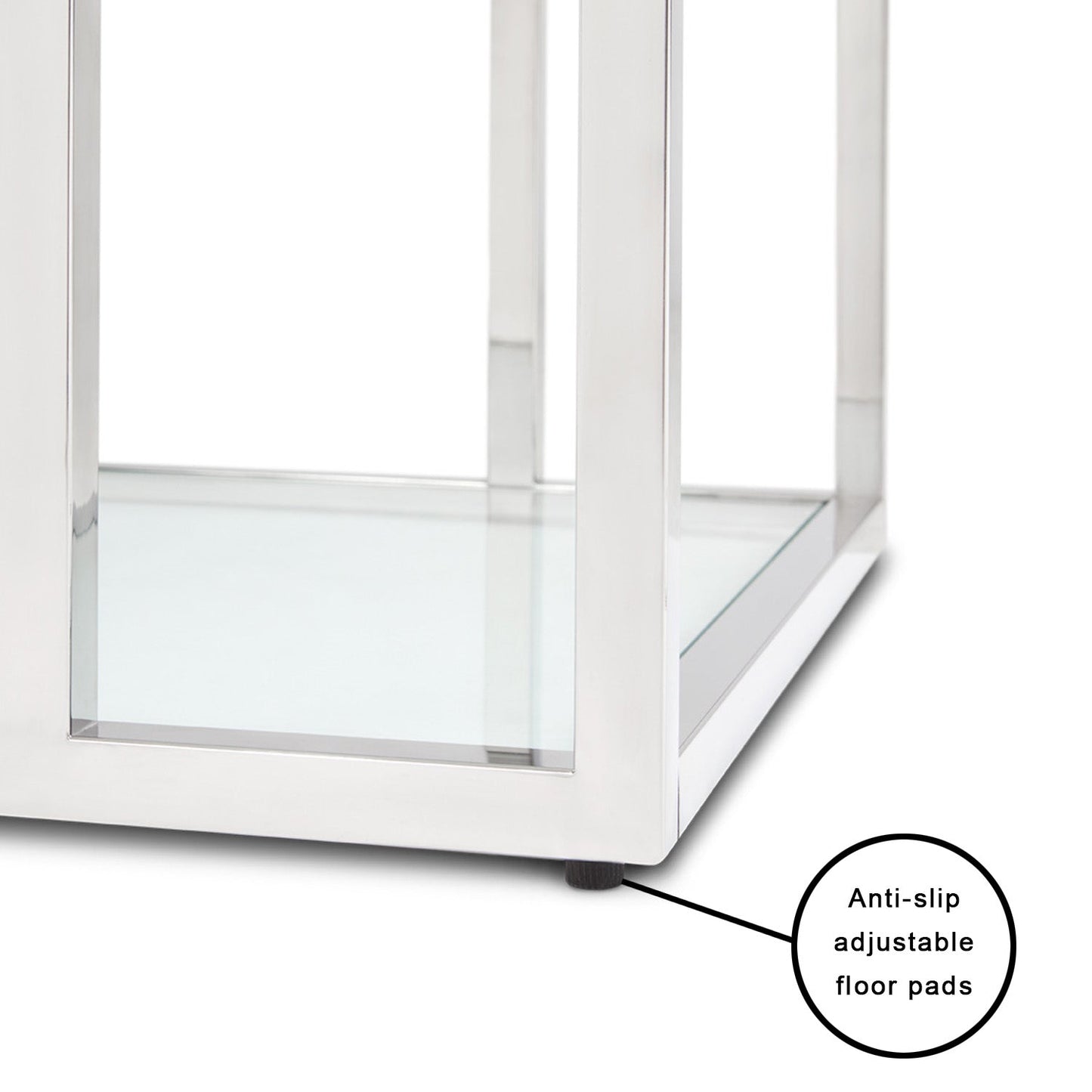 Barolo End Table - SIlver