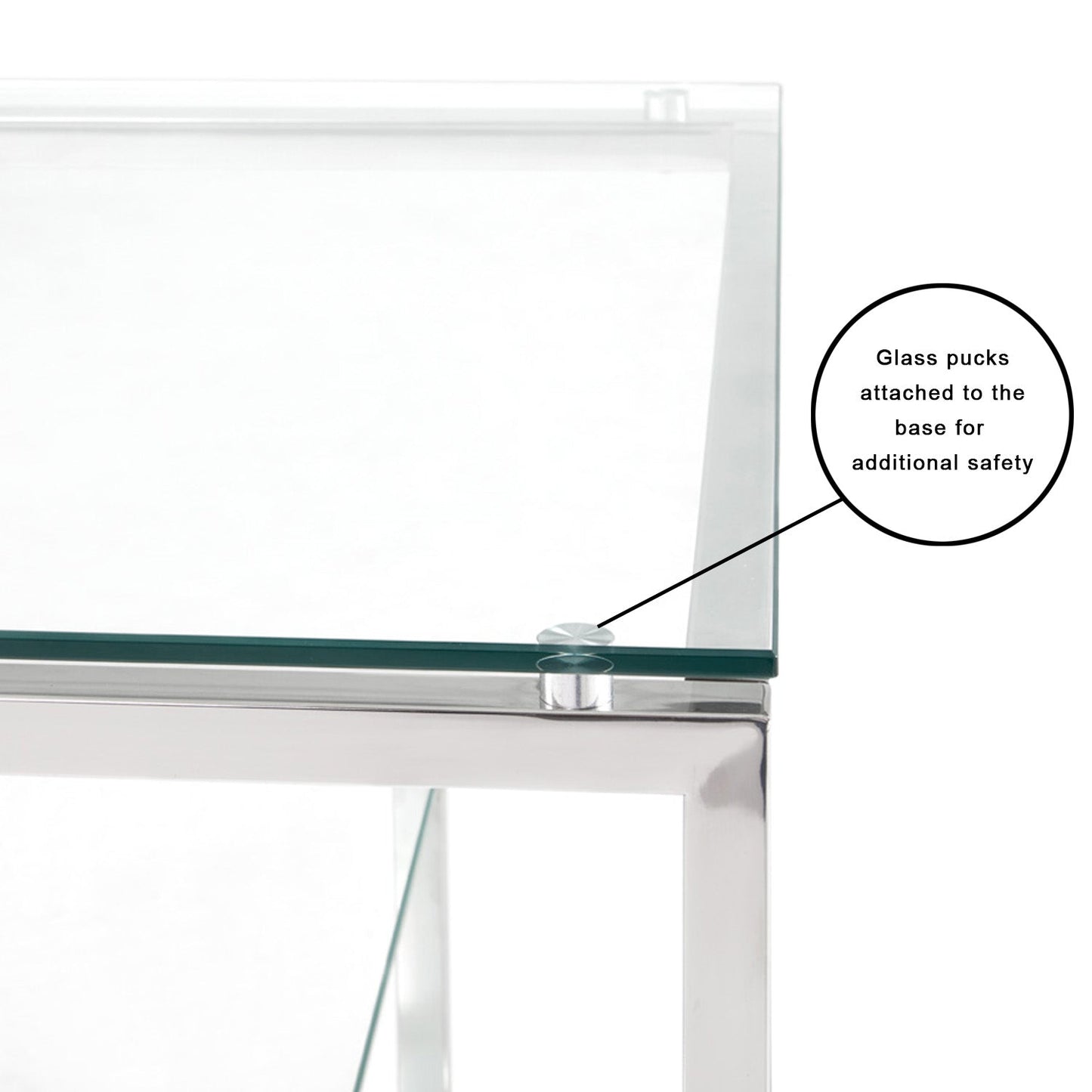 Barolo Console Table - SIlver