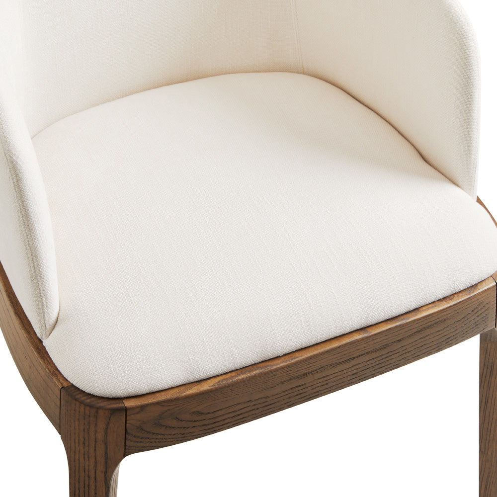 Antonia Dining Chair: Ivory