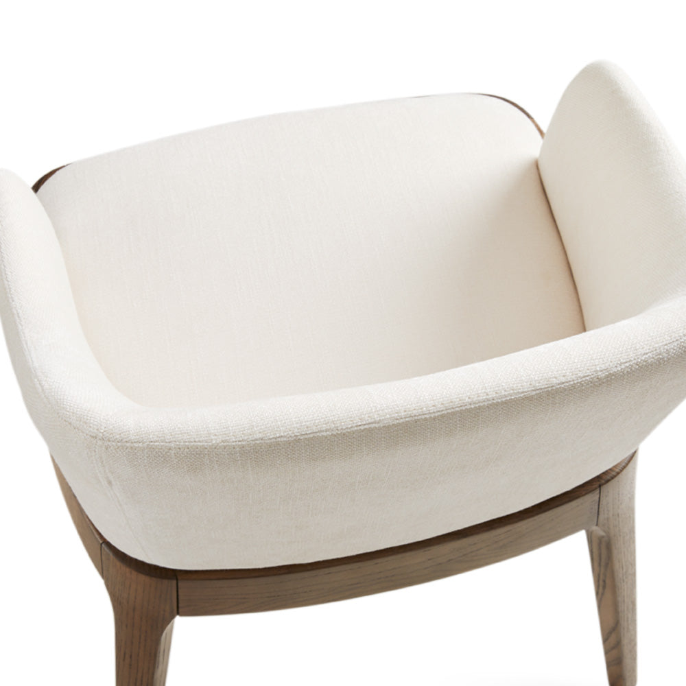 Antonia Dining Chair: Ivory